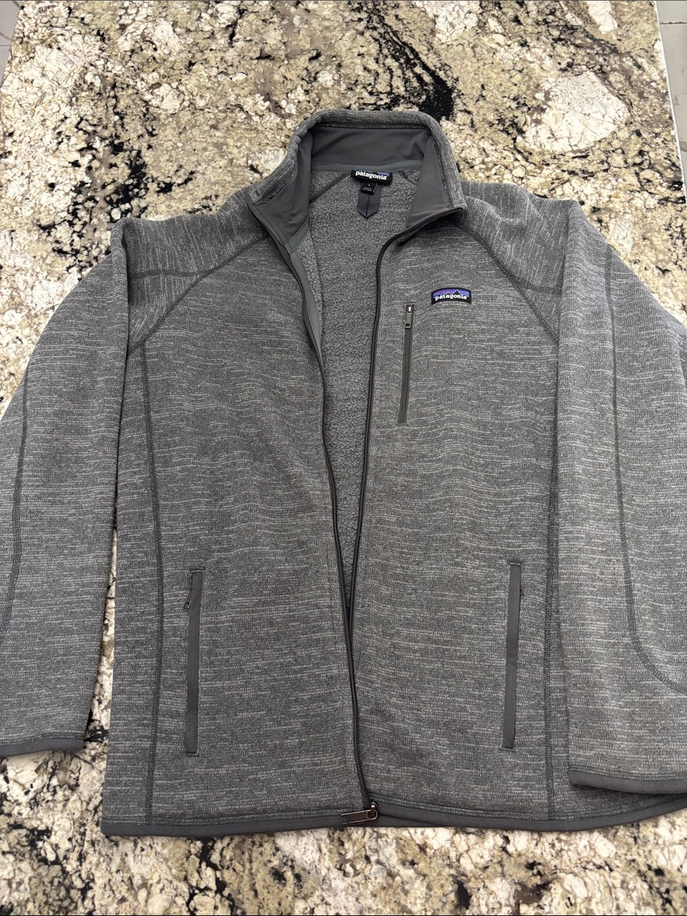 Patagonia Men's Heather Gray Full-Zip Jacket Size Large Style 51884 - Picture 6 of 6